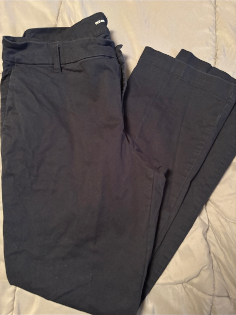 Old Navy Women's Navy Blue Boot Cut Trousers